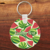 Watermelonpatroonpatroon Sleutelhanger (Voorkant)