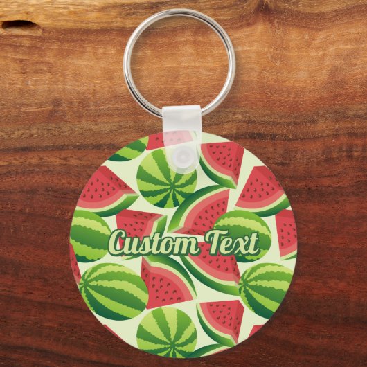 Watermelonpatroonpatroon Sleutelhanger (Voorkant)