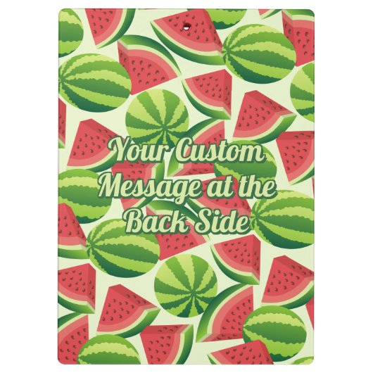Watermelonpatroonplaat Klembord (Achterkant)