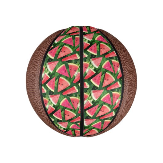 Watermelonpatroonvorming Basketbal (Verticaal)