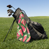 Watermelonpatroonvorming Golfhanddoek (Groen)