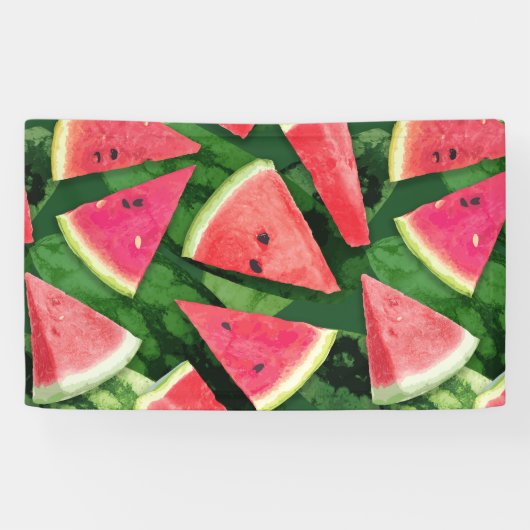 Watermelonpatroonvorming Spandoek (Horizontaal)