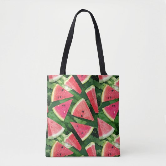 Watermelonpatroonvorming Tote Bag (Voorkant)