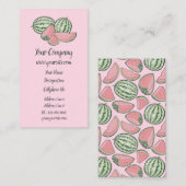 Watermelonschets Verticaal Visitekaartje (Voorkant / Achterkant)