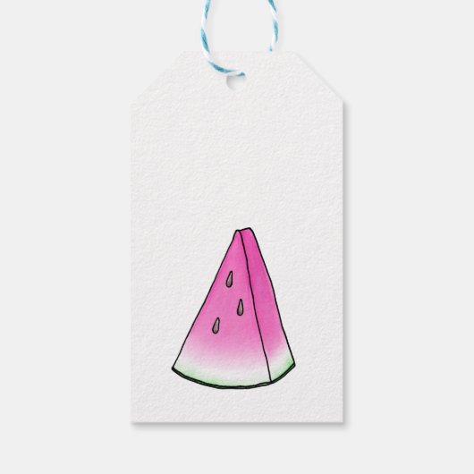 Watermelonsegment Cadeaulabel (Achterkant)