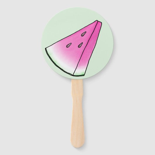 Watermelonsegment Handwaaier (Voorkant)