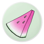 Watermelonsegment Keramische Knop (Voorkant)