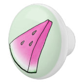 Watermelonsegment Keramische Knop (Rechts)