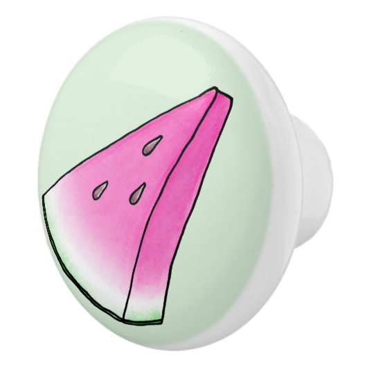 Watermelonsegment Keramische Knop (Rechts)