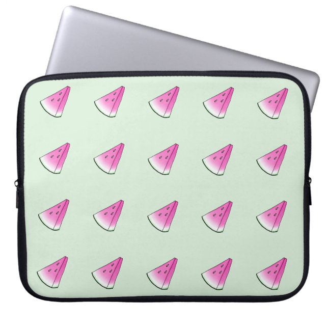 Watermelonsegment Laptop Sleeve (Voorkant)