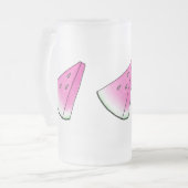 Watermelonsegment Matglas Bierpul (Voorkant links)