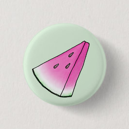 Watermelonsegment Ronde Button 3,2 Cm