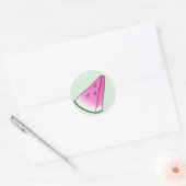 Watermelonsegment Ronde Sticker (Envelop)