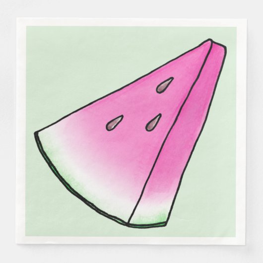 Watermelonsegment Servet (Voorkant)