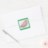 Watermelonsegment Vierkante Sticker (Envelop)
