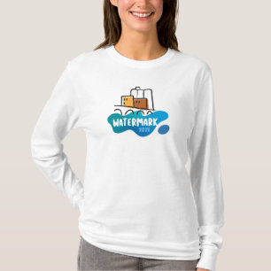 Watermerk Dames Lange Mouwen Basic T-shirt