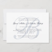 Watermerk | Elegant Monogram repetitief diner Kaart (Voorkant)