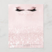 Watermerk Eyes Lashes Makeup Girly Name Monogram Flyer (Voorkant)