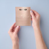 Watermerk Eyes Lashes Makeup SPA Naam Monogram Flyer (Hand)