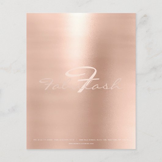 Watermerk Eyes Lashes Makeup SPA Naam Monogram Flyer (Achterkant)