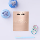 Watermerk Eyes Lashes Makeup SPA Naam Monogram Flyer (Enkel)