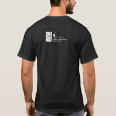 Watermerk Mannen Black Basic T-shirt (Achterkant)