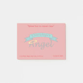 Watermerk met rood Logo en contactgegevens Post-it® Notes (Voorkant)