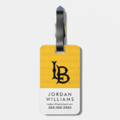 Watermerk van de Staat van de Long Beach Bagagelabel (Achterkant verticaal)