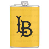 Watermerk van de Staat van de Long Beach Heupfles (Voorkant)