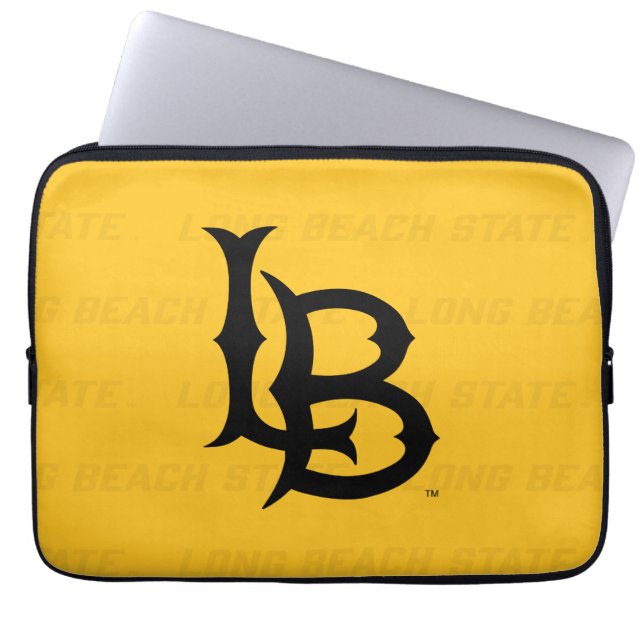 Watermerk van de Staat van de Long Beach Laptop Sleeve (Voorkant)