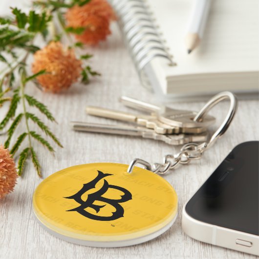 Watermerk van de Staat van de Long Beach Sleutelhanger (Voorkant Rechts)