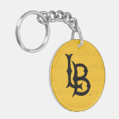 Watermerk van de Staat van de Long Beach Sleutelhanger (Voorkant Links)