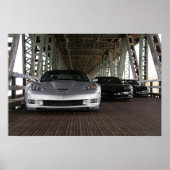 Watermerk-vrij poster - ZR1 en 2 Z06 Corvettes (Voorkant)