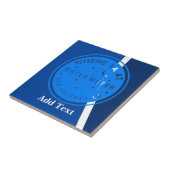 Watermeter, die DaT, kijk, personaliseer Tegeltje (Zijkant)