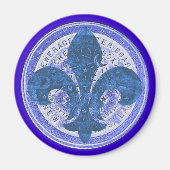 Watermeter Fleur De Lis Magneet (Voorkant)