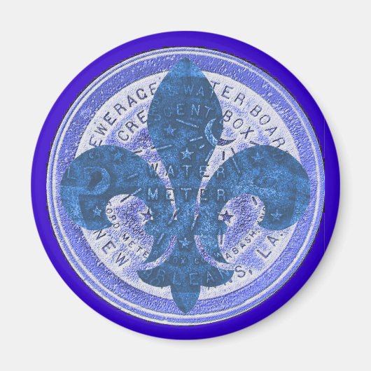 Watermeter Fleur De Lis Magneet (Voorkant)
