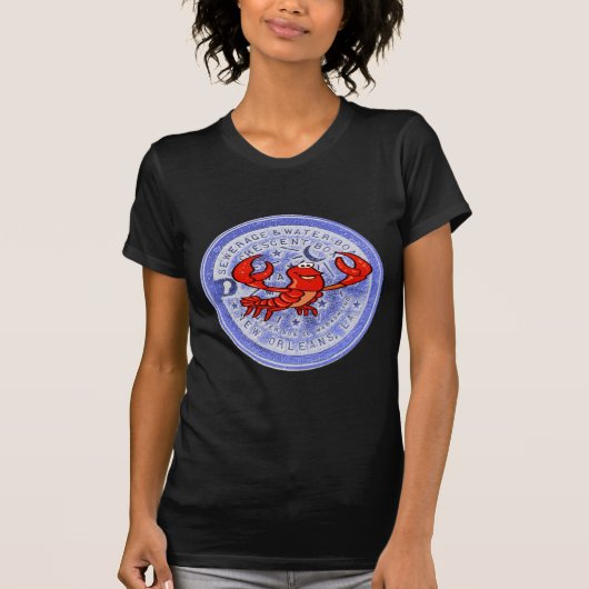 Watermeter in Blue, Crawfish Time T-shirt (Voorkant)