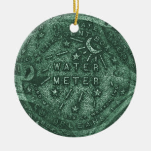 watermeter in de franse wijk keramisch ornament