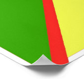 Watermeter met Abstracte Yat-kleuren Poster (Hoek)