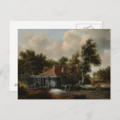 Watermill Holland Meindert Hobbema Briefkaart (Voorkant / Achterkant)