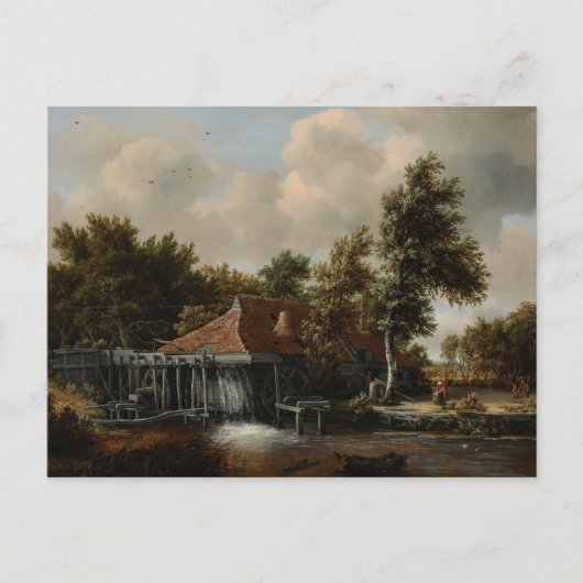 Watermill Holland Meindert Hobbema Briefkaart (Voorkant)