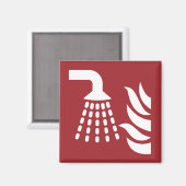 Watermist applicator veiligheidsbord magneet (Voorkant / Achterkant)