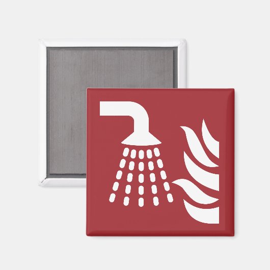 Watermist applicator veiligheidsbord magneet (Voorkant / Achterkant)