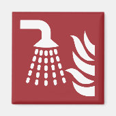 Watermist applicator veiligheidsbord magneet (Voorkant)