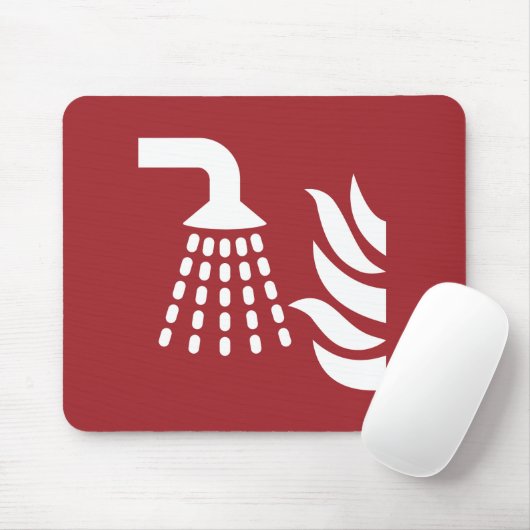 Watermist applicator veiligheidsbord muismat (Met muis)