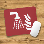 Watermist applicator veiligheidsbord muismat