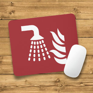 Watermist applicator veiligheidsbord muismat