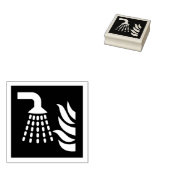 Watermist applicator veiligheidsbord rubberstempel (Gestempeld)