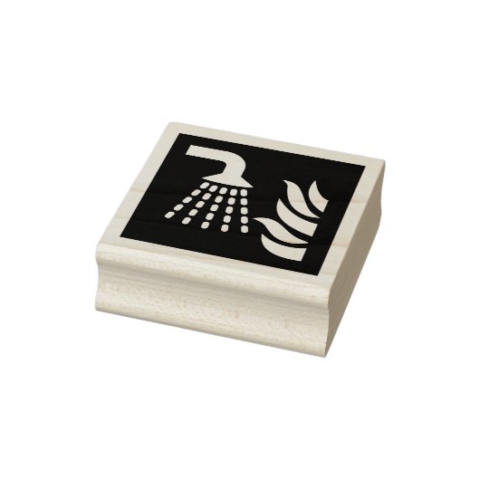 Watermist applicator veiligheidsbord rubberstempel (Stempel)