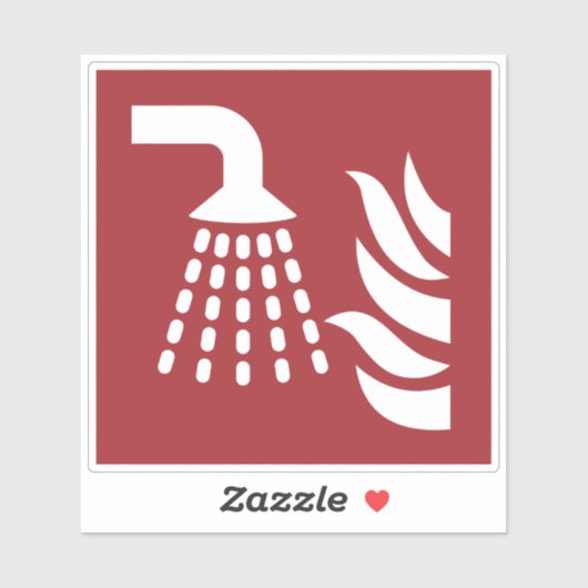 Watermist applicator veiligheidsbord sticker (Vel)